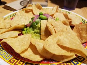 blinged out falafel burger  at World Street Kitchen in Minneapolis