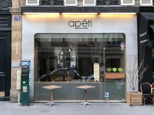 Apeti front window at apeti in Paris