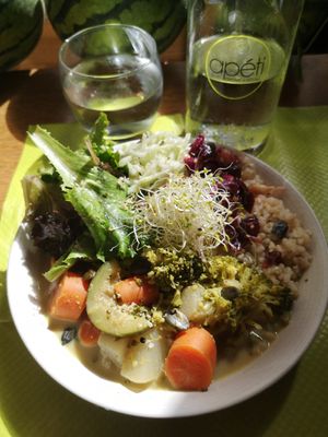 Daily lunch - vegetable curry at apeti in Paris