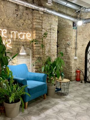 Cozy underground interior with places to relax   at B12 Candy Bar - Maybe closed in Kyiv