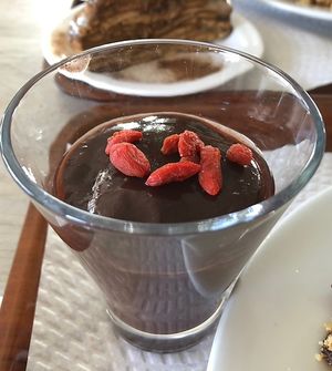 Açai and banana pudding   at Grão de Soja in Espinho