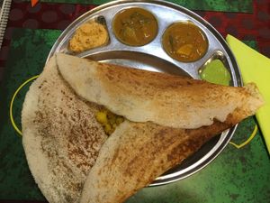 vegan dosa  at Prosi Indian Restaurant in Vienna