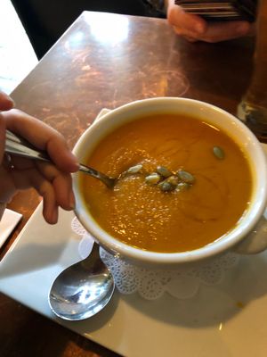 Butternut squash soup at O'D's Tavern in Nyack