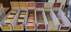 Off the Farm bars at PDX - Portland Coffee Roasters - The Garden pre-security in Portland