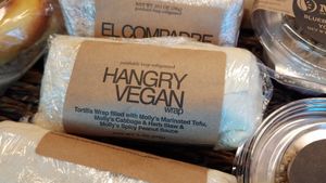 Vegan food option at PDX - Portland Coffee Roasters - The Garden pre-security in Portland