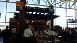 Location by gate E at PDX - Portland Coffee Roasters - The Garden pre-security in Portland