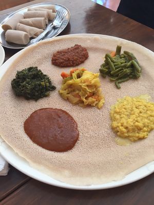 Vegetarian Combo at Lalibela Ethiopian Cuisine  in Mt Kisco