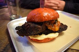 The delicious seitan burger ♡ at BrewDog in Norwich