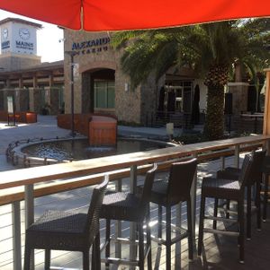 fountain facing - tranquil ambience  at LYFE Kitchen in Cupertino