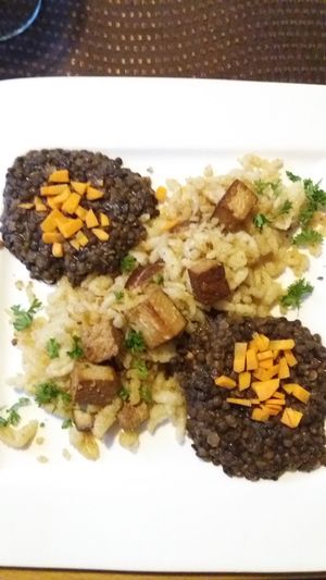 Spätzle mit sauren Linsen und Räuchertofu at Windeck - Lachen & Wein in Offenburg