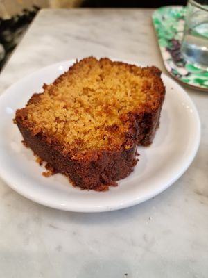 Lemon cake at Maisie Cafe in Paris