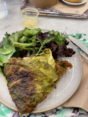 My lovely tart.  Wish I could get the recipe.    at Maisie Cafe in Paris