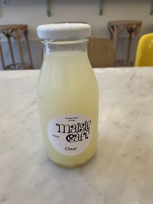 Homemade juice  at Maisie Cafe in Paris