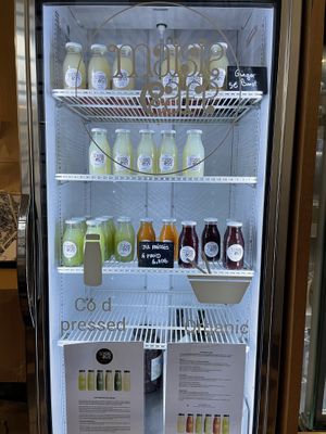 Homemade juice  at Maisie Cafe in Paris