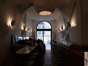 Inside at Maisie Cafe in Paris