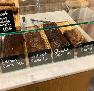 Their vegan cakes at Maisie Cafe in Paris