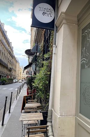 Terrace at Maisie Cafe in Paris
