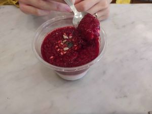 Tapioca desert at Maisie Cafe in Paris