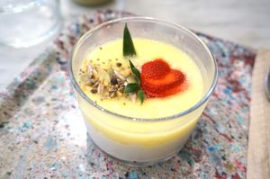 Blanc-manger at Maisie Cafe in Paris