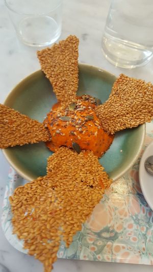 hummus dip at Maisie Cafe in Paris