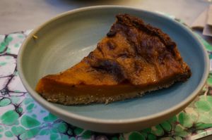 Pumpkin Tart at Maisie Cafe in Paris