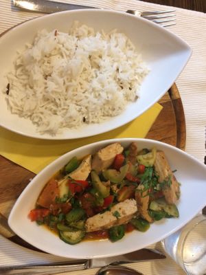 Tofu steak at Okarina in Bled