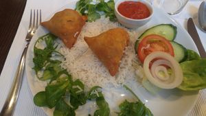 Samosa. at Okarina in Bled