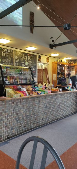 counter at Africafe at Fife Zoo in Cupar