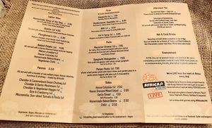 Fully vegetarian/ vegan menu throughout the whole establishment at Fife Zoo. at Africafe at Fife Zoo in Cupar