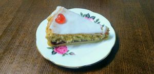 Bakewell Tart at Plaza Coffee Cafe in Bromsgrove