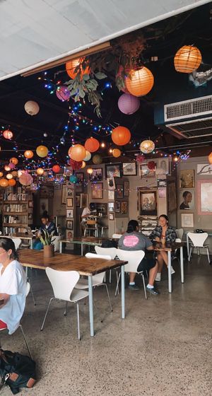 one of the seating areas  at Stardust Video and Coffee in Winter Park