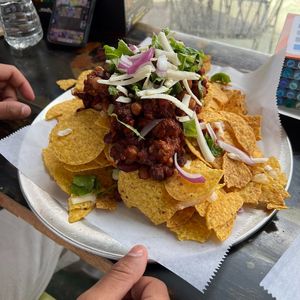 vegan nachos at Stardust Video and Coffee in Winter Park