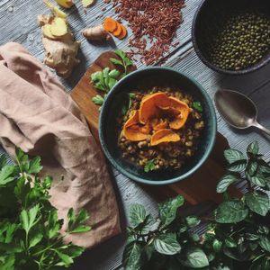 Vegan stew/ Plato del día / guiso vegano  at La Libelula in Cordoba