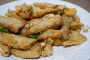 Salty Sliced Squid at Lotus Veggie 蓮花健康素食 - Jordan in Kowloon