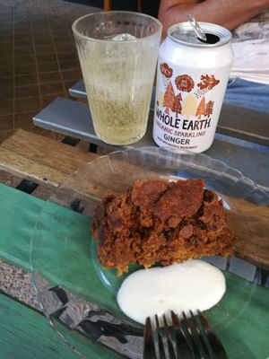Whole Earth ginger flavor & carrot cake at Mimimi in Granada