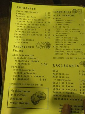 Starters sandwiches and croissants at Mimimi in Granada