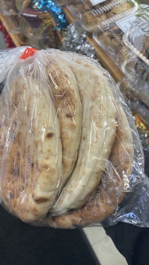 5 delicious pitas  at Falafel St. Jacques in Montreal