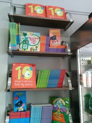 books at The V & V Cafe in Glasgow