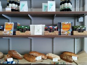 bread, chocolate, coffee, vinegar at The V & V Cafe in Glasgow