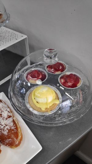 Selection of cakes at The V & V Cafe in Glasgow