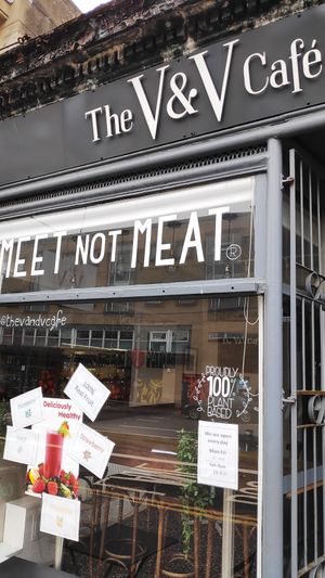 Exterior at The V & V Cafe in Glasgow