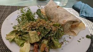 Breakfast burrito at Green Door Cafe in La Jolla