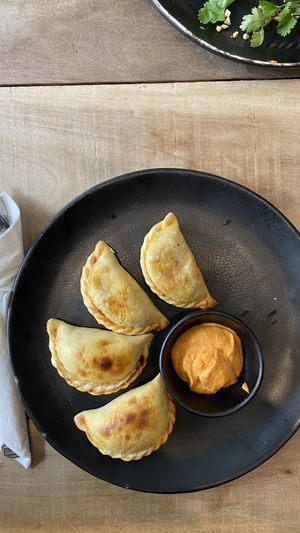 Vegetarian empanadas  at Nonie's in Boracay