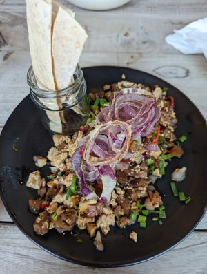 Vegan tofu sisig at Nonie's in Boracay