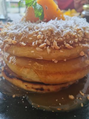 Pineapple pandan pancake at Nonie's in Boracay