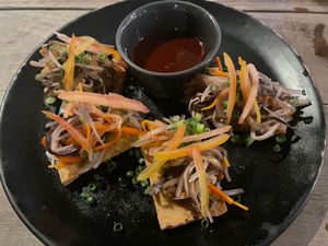 Tofu bruschetta - exquisite taste at Nonie's in Boracay