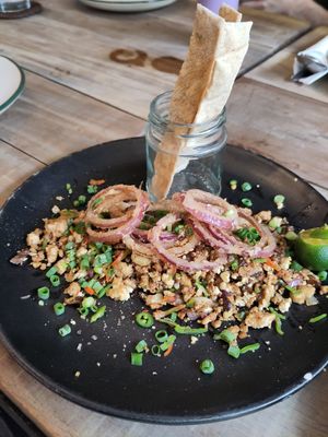 Vegan sisig at Nonie's in Boracay