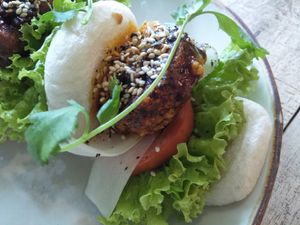 Vegan bao at Nonie's in Boracay
