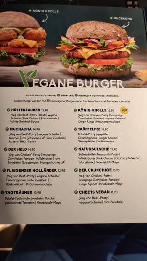 Burger menu at Peter Pane - Breite Str in Luebeck