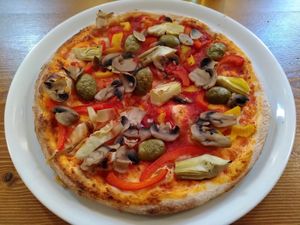 Pizza Quattro Stagioni at La Pasta in Singen